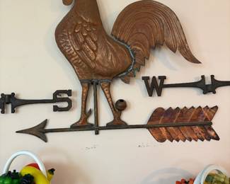 Authentic 1900 copper rooster Weatherbee