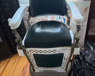 Authentic Emil Paidar Barber chair  among the most collectible 