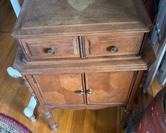Vintage cocktail cabinet with two drawers and two doors