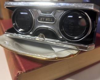 Vintage Jet Well folding opera or theater glass / binoculars