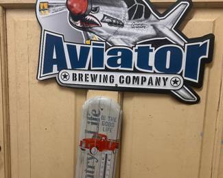 Aviator Breweing Metal sign