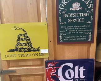 Metal signs
