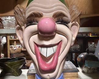 Vintage Holland Mold clown head