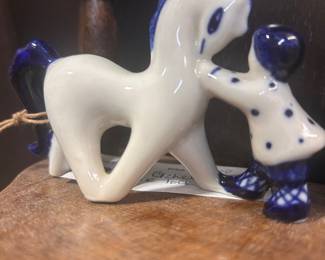 Gzhel Russian porcelain figurine