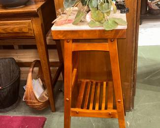 Vintage Wood Plant Stand