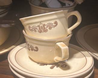 Pfaltzgraff Village stoneware pattern cups