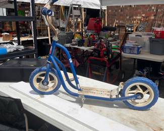 Vintage blue Mity Scooter