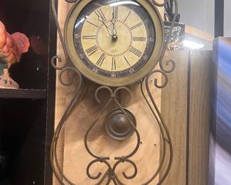 Sterling & Noble Iron Hanging Wall Clock