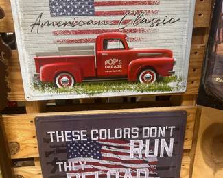 Metal signs