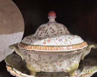 Antique tureen and underplate
