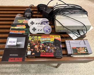 Super Nintendo Video Game Console with Games