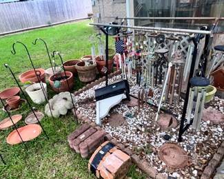 A RACK FULL OF WIND CHIMES! 