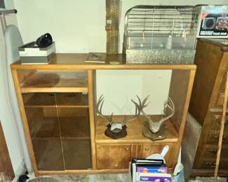 TO THE GARAGE! STEREO CABINET & BIRDCAGE
