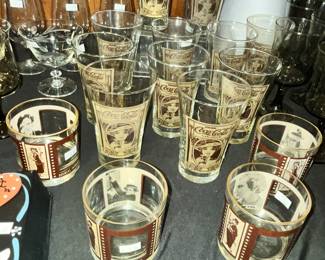 COKE FLAIR GLASSES & SILENT MOVIE GLASSES