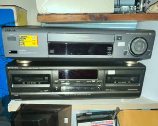 SONY VHS & TECHNICS CASSETTE DECK