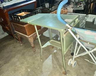 VINTAGE METAL TYPEWRITER TABLES