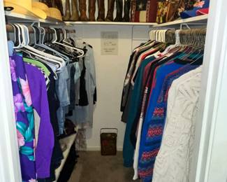 LARGE CLOSET FULL OF FINE WOMEN'S CLOTHING