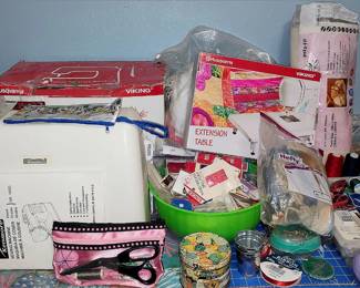 Husquvarna and Kenmore Sewing Machines, Notions, Quilting Supplies