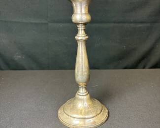 Huge Frank M. Whiting Sterling Silver Weighted Candlestick Holder