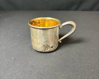 Vintage Webster Sterling Silver Baby Cup