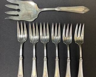 Set Of Sterling Silver Handle Forks