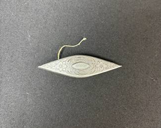 Vintage Sterling Silver Tatting Shuttle
