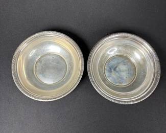 Set Of 2 Vintage Sterling Silver Bowls