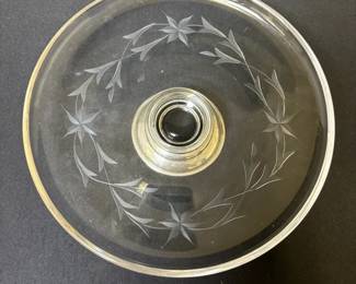 Vintage Sterling Silver Pedestal Plate