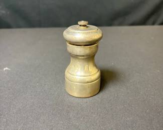 Vintage Sterling Silver Exterior SaltPepper Grinder