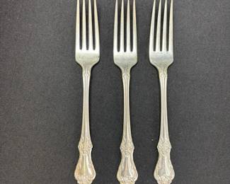 Oneida Sterling Silver Afterglow Set Of 3 Dinner Forks