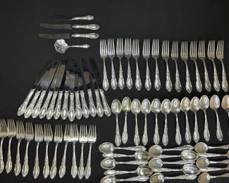 Gorgeous Like New King Richard by Towle 70pc Sterling Silver Flatware Set