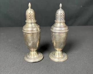 International Sterling Silver Courtship Weighted SaltPepper Shakers
