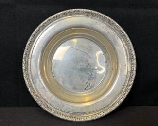 Vintage Sterling Silver Wide Rim Bowl