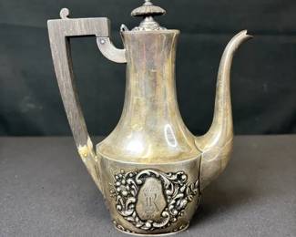 04 Antique Sterling Silver Tea Pot