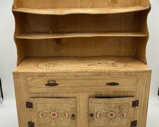 Old Tin Toy China Cabinet