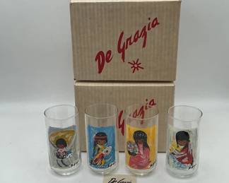 De Grazia Indian Painted Glasses