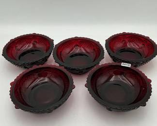 Ruby Colored Bowls
