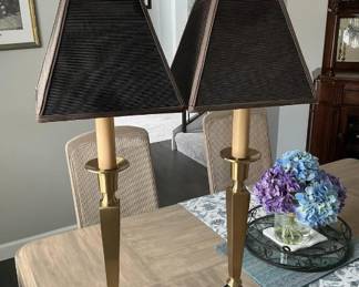 Heavy Wildwood Brass Lamps