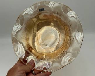 Jeanette Carnival Glass Bowl