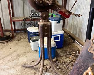 antique pedestal grinding wheeL