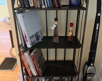 Bookshelf and cookbooks
