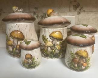 Mushroom Canister Set
