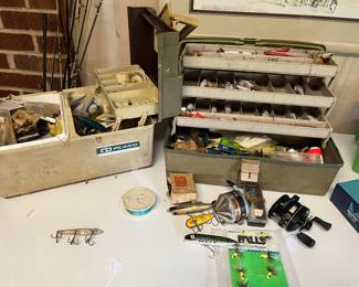 Vintage Fishing Lures, Reels and More