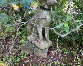 Concrete Dog Statue 