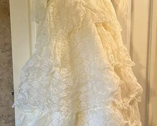 1950s Wedding Dress and Veil