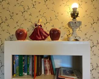 Ceramic lady, Vases and Lamp