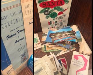 1940 to 1960s postcards, Cards, FFA paper paraphernalia 