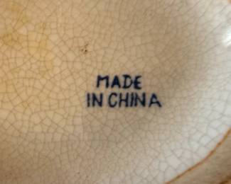 Blue and White Chinoiserie Floral Vase