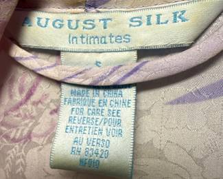 August Silk Intimates Floral Robe