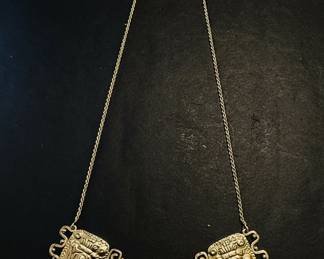 14K Gold Pre-Columbian Style Necklace
